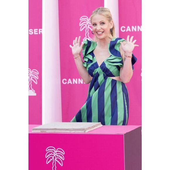 Zimmermann Tiggy Frill Shoulder silk Maxi Dress US6(Zimmermann 2) - Picture 15 of 16